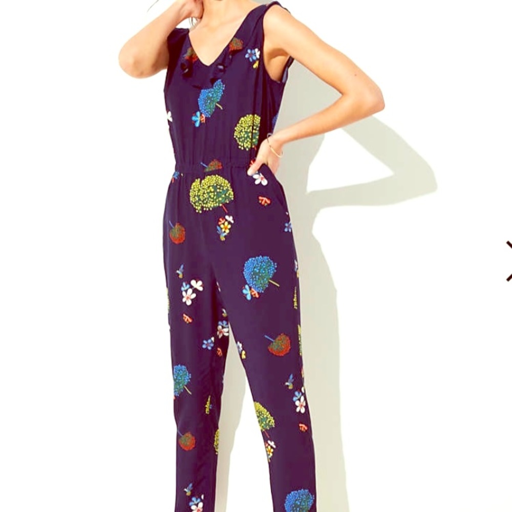 Loft humming bird jumpsuit